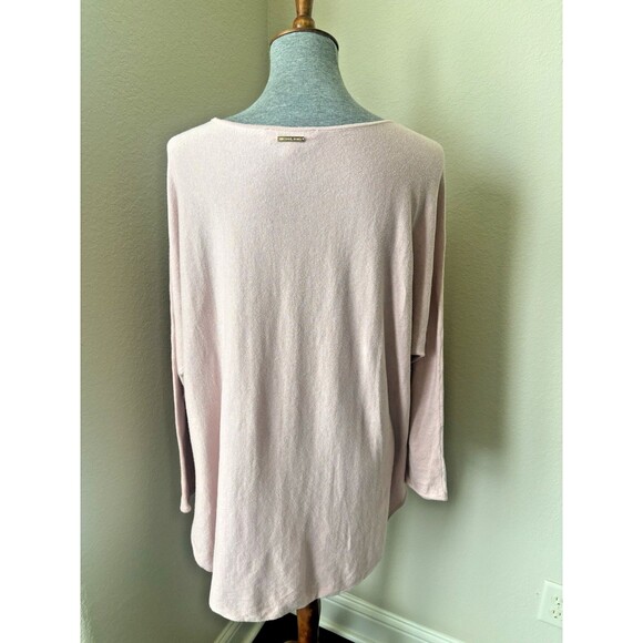 Michael Michael Kors Women's Size 2X Pink Long Sleeve Knit Tunic Top - Picture 4 of 6